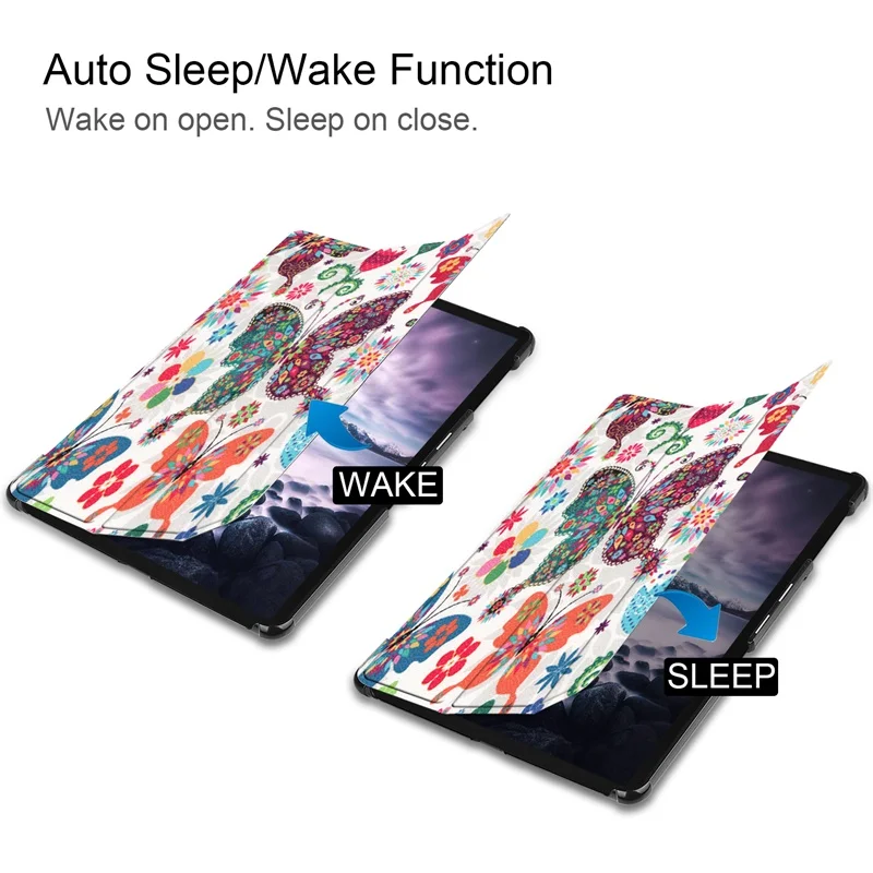 New Printed Case For Samsung Galaxy Tab A2 10.5 T590 T595 Tri-fold Stand Magnetic Cover for 10.5inch | Компьютеры и офис