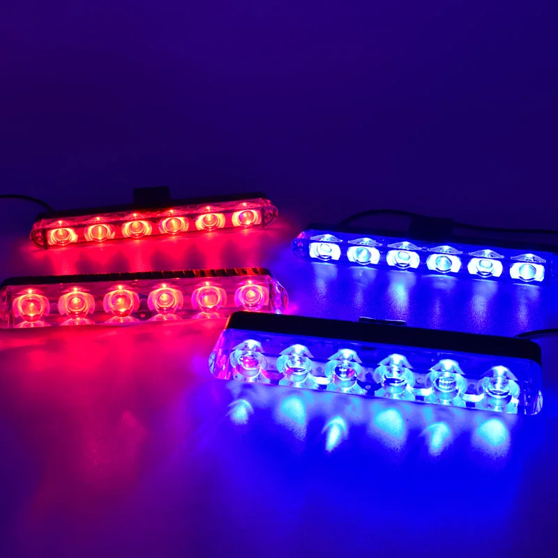 2 Blue 2 Red 4x6 Led скорая помощь полицейский светильник DC 12 В автомобильный светильник мигающий пожарный аварийный светильник s DRL дневная пробежка мигающий Предупреждение льный светильник - Цвет: 2 Blue 2 Red