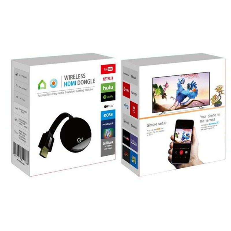 KuWFi TV Stick HDMI беспроводной дисплей Wecast для Android iOS YouTube Google Chrome Airplay поддержка 4G
