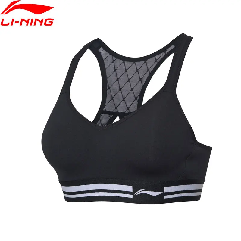 Женский тренировочный бюстгальтер Li-Ning спортивный для фитнеса и бега с высокой
