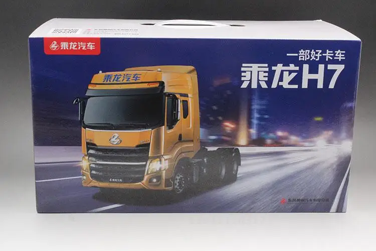 Модель из сплава украшение в масштабе 1:24 модель Dongfeng Chenglong H7 грузовика трактора