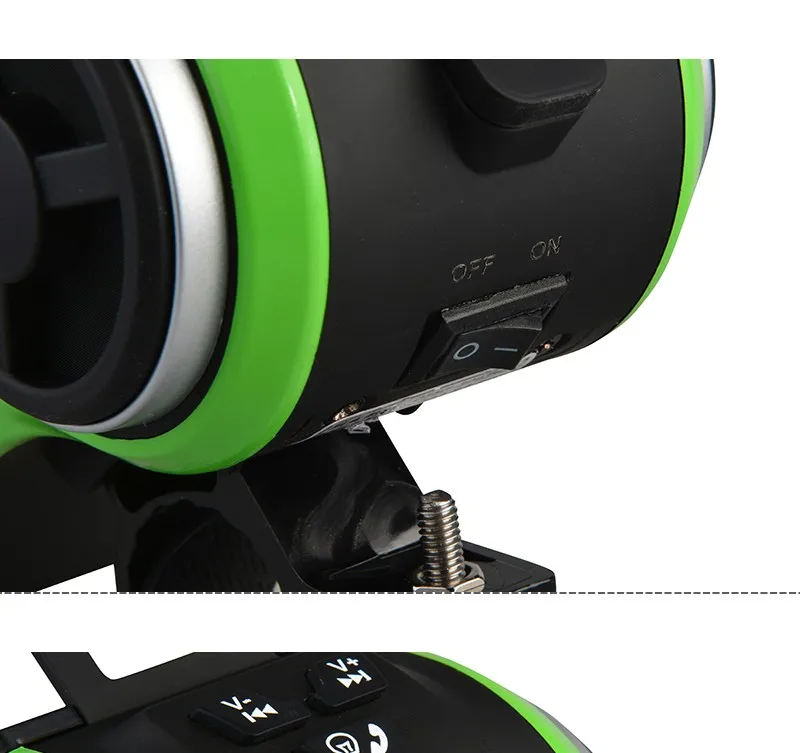 ROCKBROS водонепроницаемый велосипедный держатель для телефона Bluetooth аудио mp3-плеер динамик 4400 мАч Внешний аккумулятор+ велосипедный звонок+ велосипедный светильник