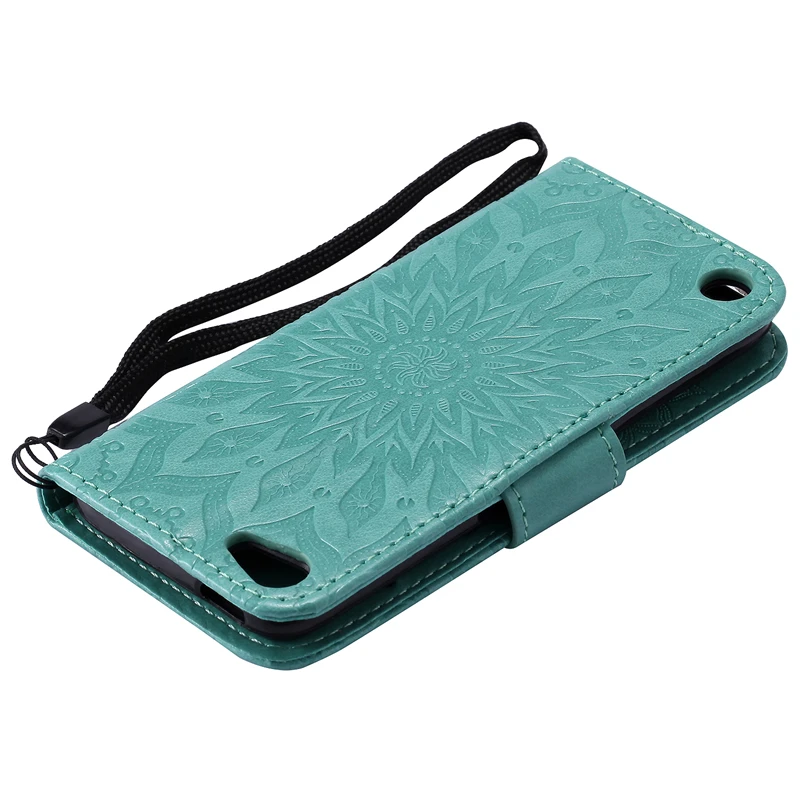 Coque подсолнечника флип чехол для Apple iPod Touch 5 искусственная кожа + силиконовая
