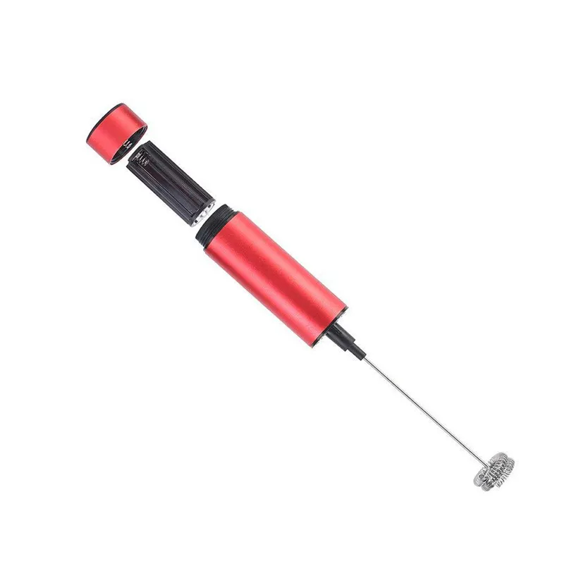 Novel Handheld Milk Frother Stainless Steel Foam Maker Battery Powered Drink Mixer for Cappuccino Shipping | Дом и сад