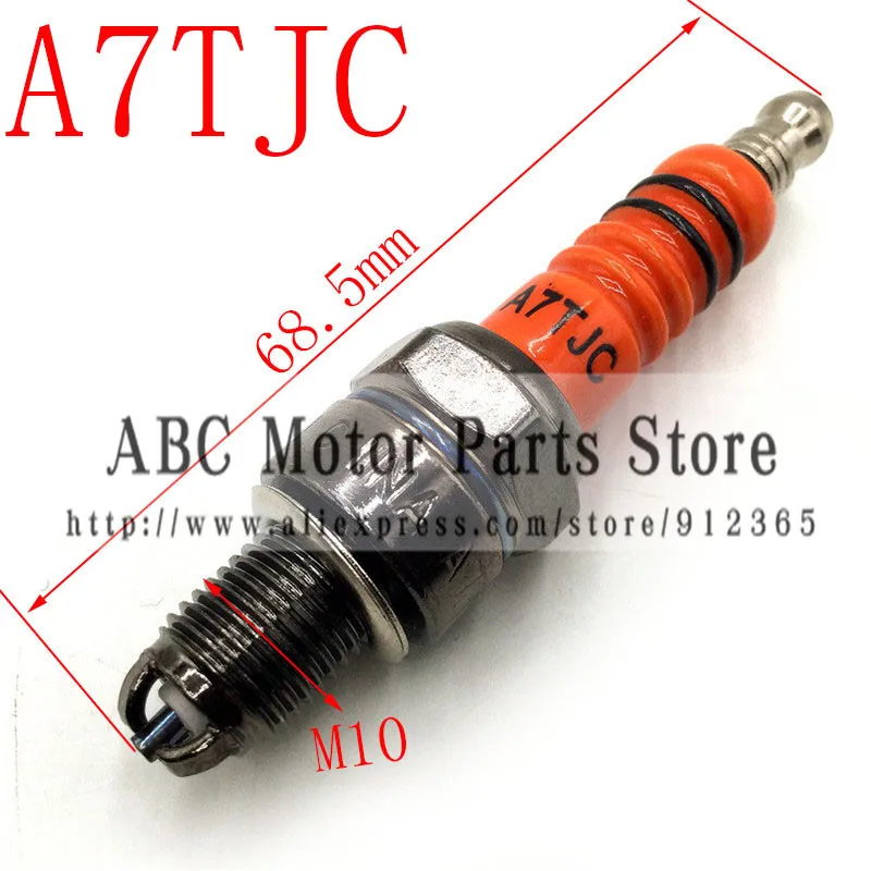 Свеча зажигания для мотоцикла A7TJC GY6 50cc 70cc 90cc 110cc 125cc ATV 50 125 150cc трехэлектродный