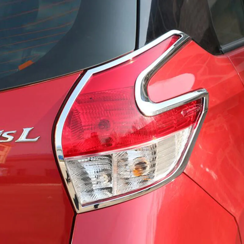 Chrome задний фонарь крышку лампы для Toyota yaris 2014 огни автомобиля украшения|cover for|cover