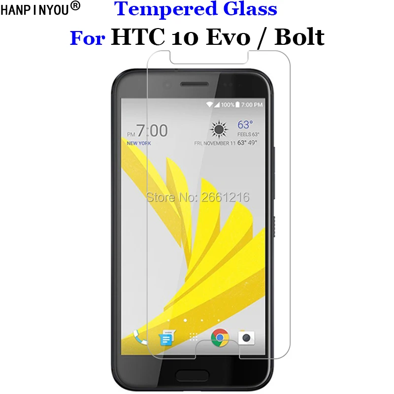 Для HTC 10 Evo закаленное стекло 9H 2.5D Премиум Защитная пленка для Bolt 5 5&quot|Защитные