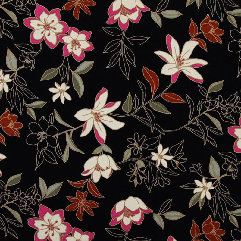 Imorted ткань с цветочным принтом мягкая удобная Скатерть ткани для женщин