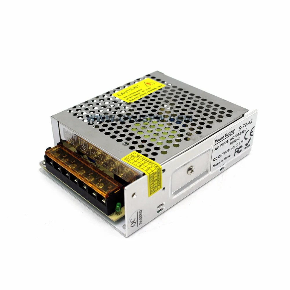 Universal AC DC42V 1.7A 72W Switching Power Supply Adapter Driver lighting Transformer AC-DC SMPS For CNC CCTV AV TV | Обустройство