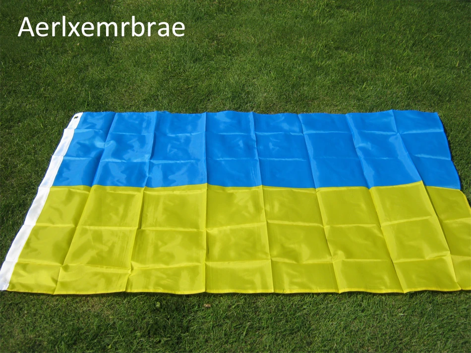 3 фута x 5 футов, Лидер продаж, флаг Украины, 90x150 см, 3x5 фута, полиэстер, украинский баннер, Национальный флаг страны