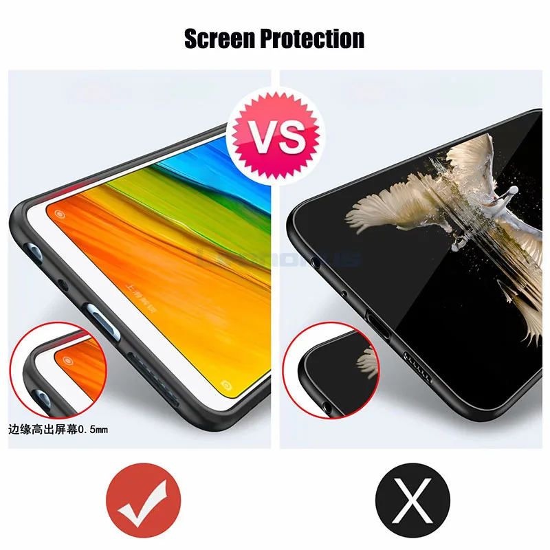 Ultra Thin TPU Bumper Case For Xiaomi 8 8SE Metal Ring Stand Holder Clear Back Cover Redmi Note 5 Pro Anti-Knock Coque | Мобильные