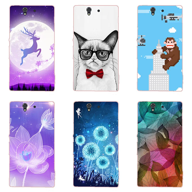 For Sony Xperia Z L36h L36i L36a Case Hard Plastic Back Cover Cases Painting Abstract Coque Patterned Shell Skin |