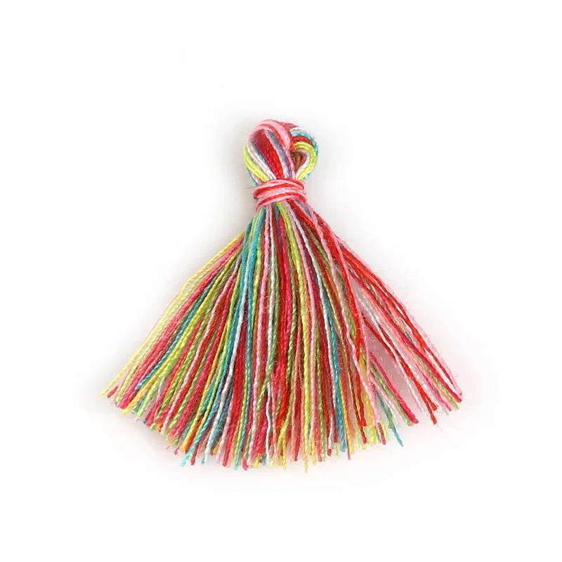 100 шт. 27 мм хлопок полиэстер кисточка брелок серьги фурнитура кисточки для