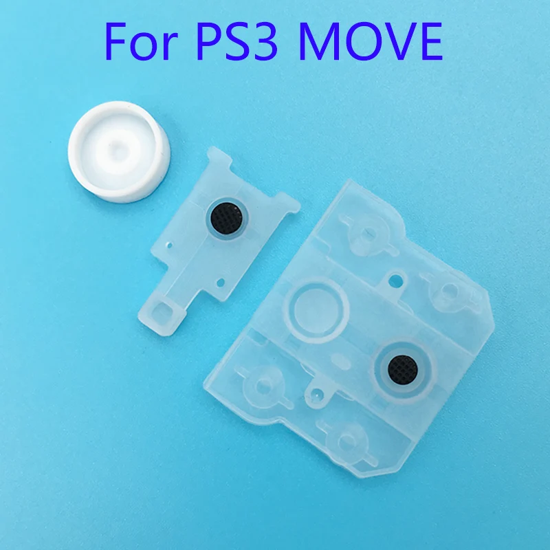 100 комплектов резиновый кнопочный коврик для Sony Play Station 3 PS3 Move контроллер