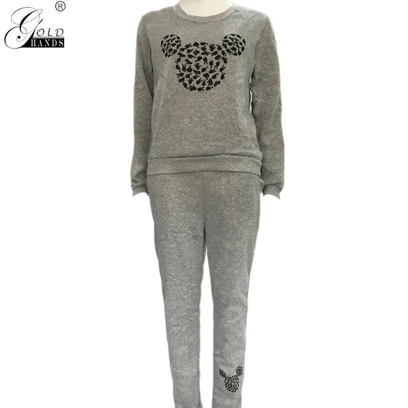 Женский спортивный костюм толстовка с длинным рукавом и принтом|Спортивные