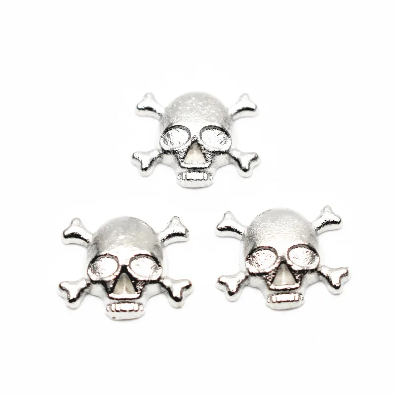 

Wholesale 10pcs/lot vintage skull floating charms Alloy charms living glass memory lockets diy jewelry