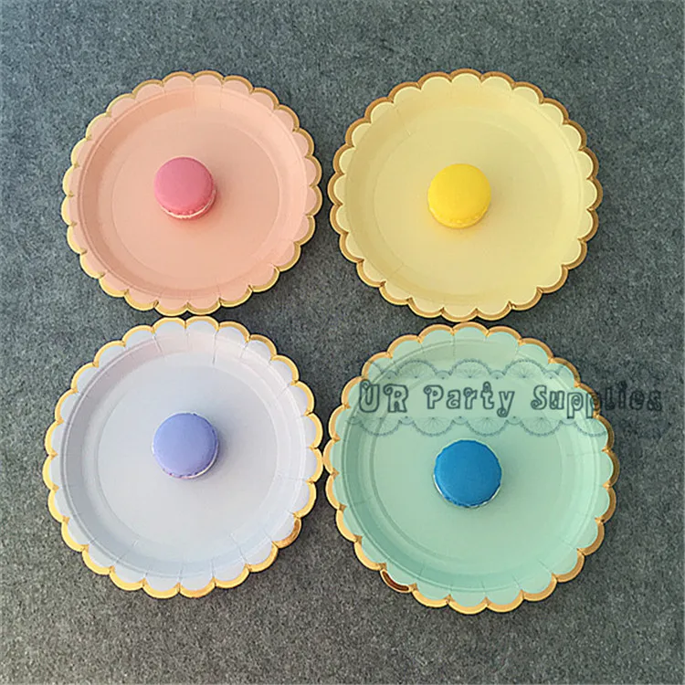 Бесплатная доставка 72 шт. золото/серебро Фольга Бумага Таблички металлик торт