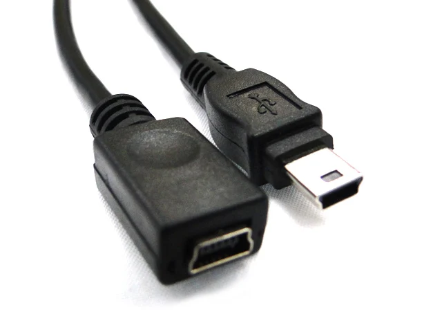 Удлинительный кабель для синхронизации данных MINI USB 5 pin штекер гнездо зарядного