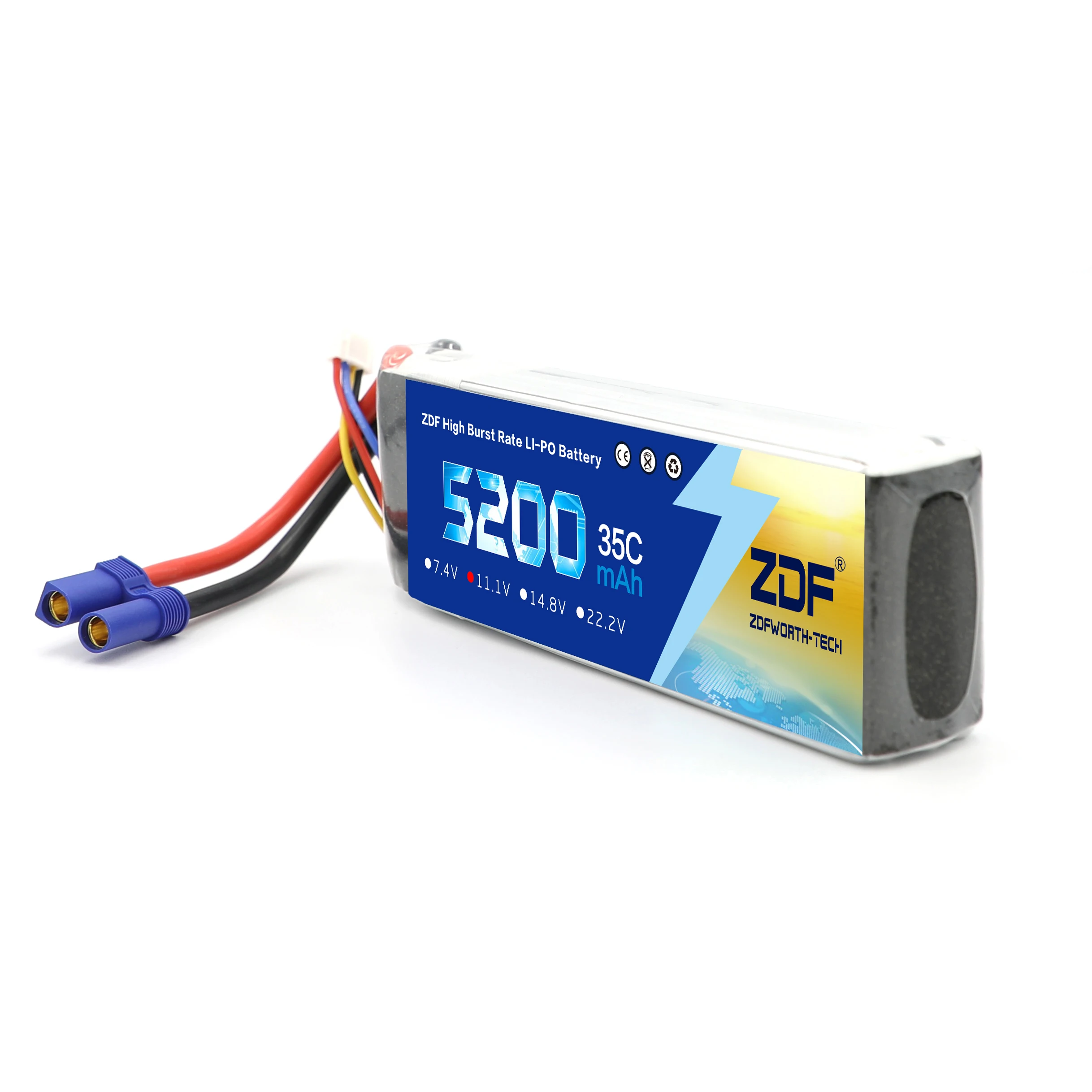 ZDF RC Lipo батарея 11 1 V 5200MAh 35C max 70C для автомобиля квадрокоптера вертолета лодки