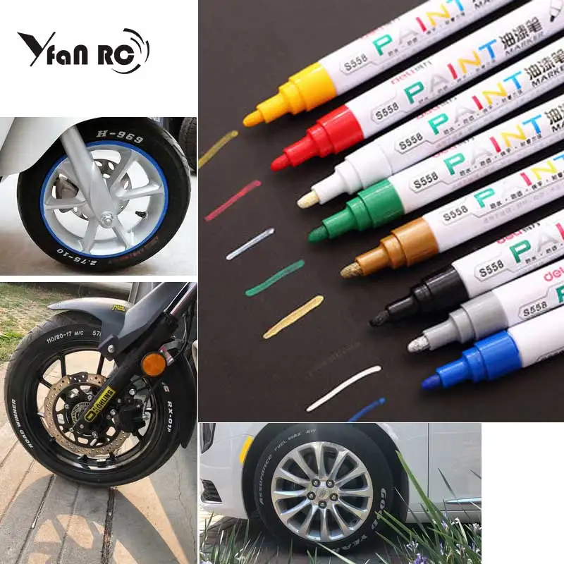 Yfan RC 2 шт. 8 цветов опционально шина для радиоуправляемого автомобиля Рисование