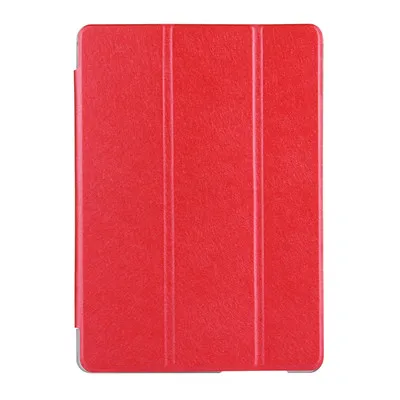 Red HAWEEL Tablet Крышка корпуса чехол для huawei Медиа Pad T3 10 9,6 дюймов с шелковой текстурой горизонтальный Флип кожаный чехол и 3-складной держатель - Цвет: Red