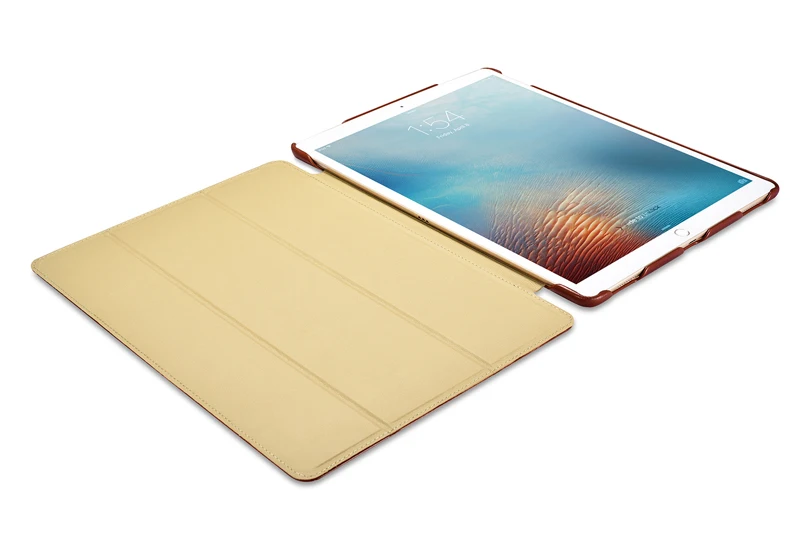 Чехол из натуральной воловьей кожи в стиле ретро для нового iPad Pro 12,9 дюйма, тонкий бизнес складной чехол-подставка для Apple iPad Pro