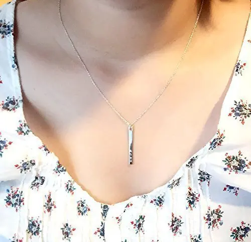 Гравировка имени персонализированные Первоначальные Подвески Ожерелья 3 цвета