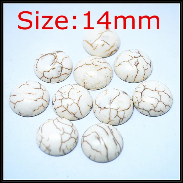 Белый бирюзовый камень кабошон драгоценный в форме монеты модные ювелирные