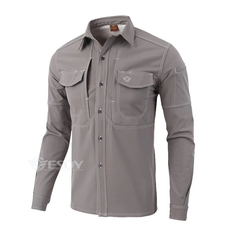 Мужская ветрозащитная рубашка для активного отдыха походов альпинизма кемпинга