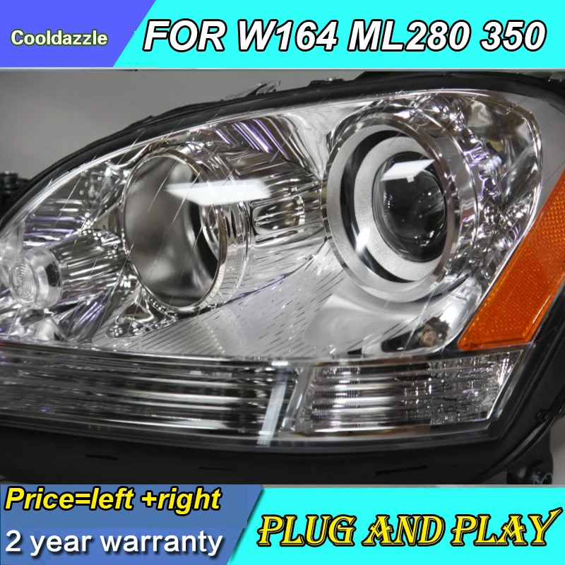 Для Mercedes Benz W164 ML280 ML320 ML350 светодиодный головной светильник 2005 2006 2007 2008 год