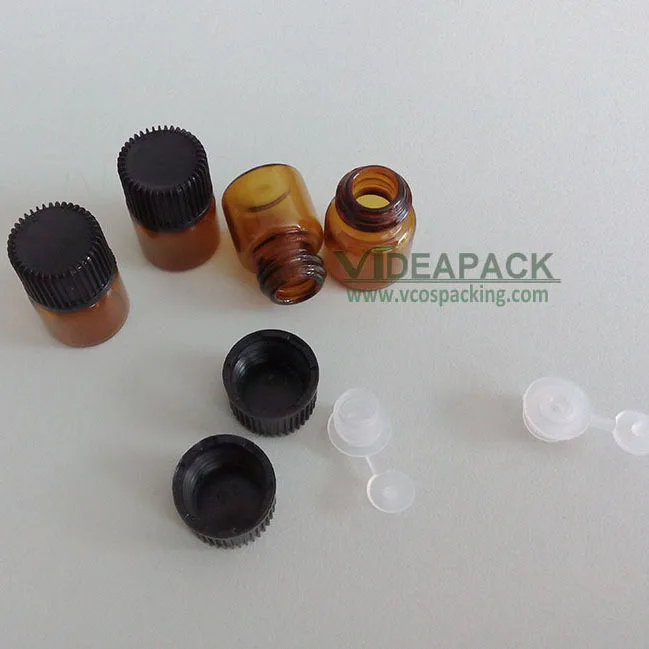 100pcs1MLmini Янтарная стеклянная бутылка 1CC Янтарный пробирка маленькая эфирного