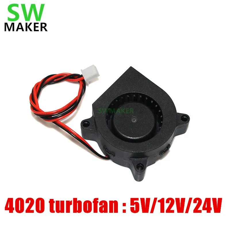

1pcs 4020 turbofan radiator centrifugal fan 5V / 12V / 24V 3D printer parts