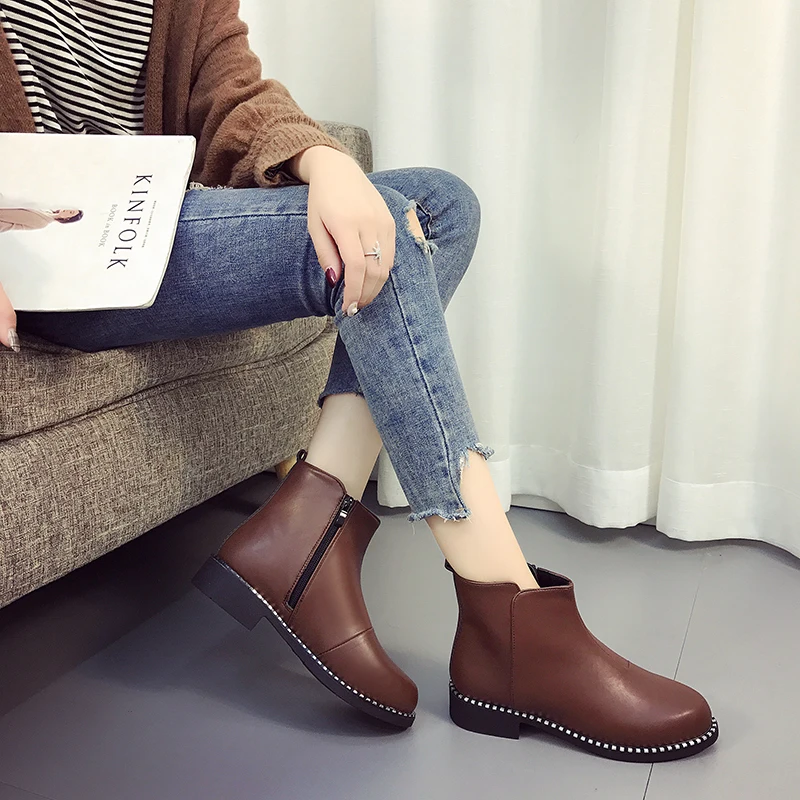 2017 Для женщин украшения из металла Ботильоны осень весна в западном стиле
