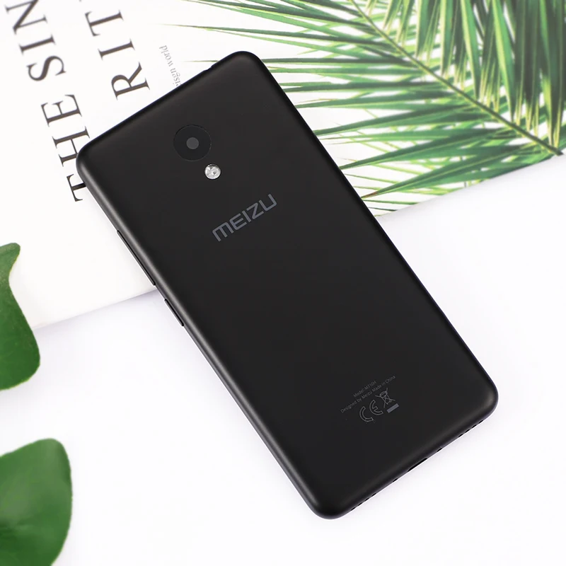 Корпус для Meizu A5 M5C M710H Батарейная дверь пластиковая задняя крышка Запасные части кнопки объектив камеры