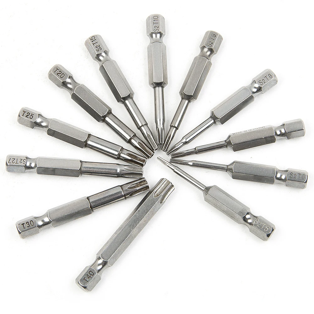 Набор отверток с шестигранной головкой комплект из 12 насадок 50 мм стали S2