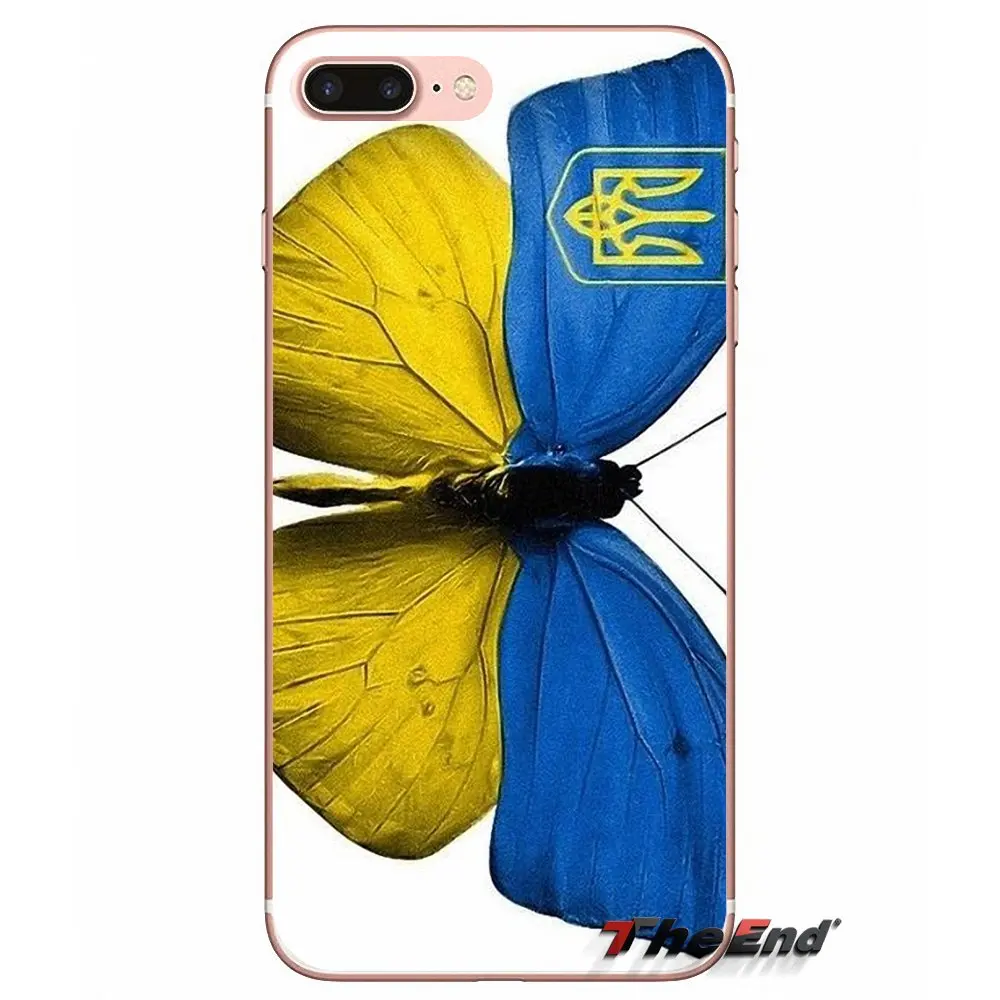 ТПУ чехол UA Украина украинский флаг баннер для Samsung Galaxy S2 S3 S4 S5 MINI S6 S7 edge S8 S9 Plus Note 2 3