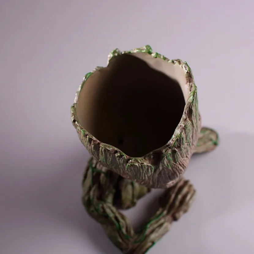 Drop Shipping Baby Groot Flowerpot Flower Pot Planter Action Figures Guardians of The Galaxy Toy Tree Man Cute Model Pen | Дом и сад