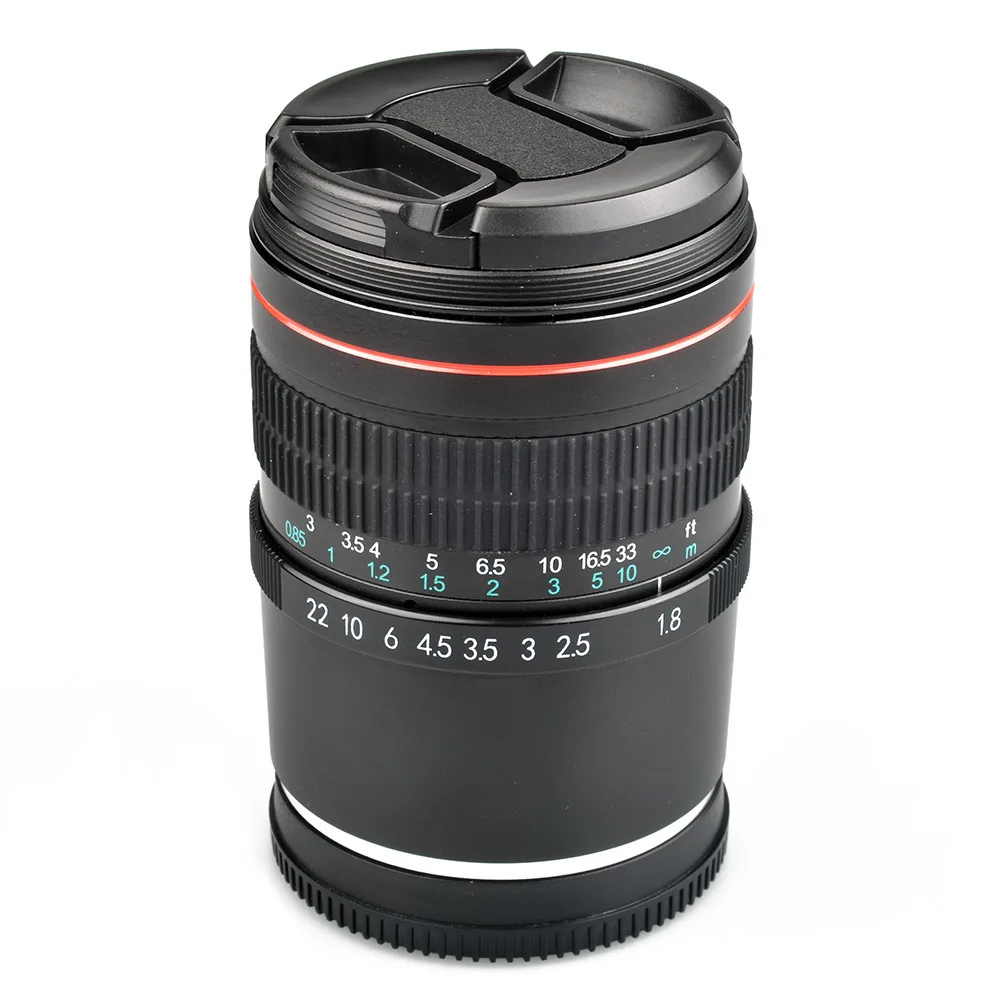 Объектив SLR 85 мм F1.8 большой светильник Круглый фиксированное фокусное