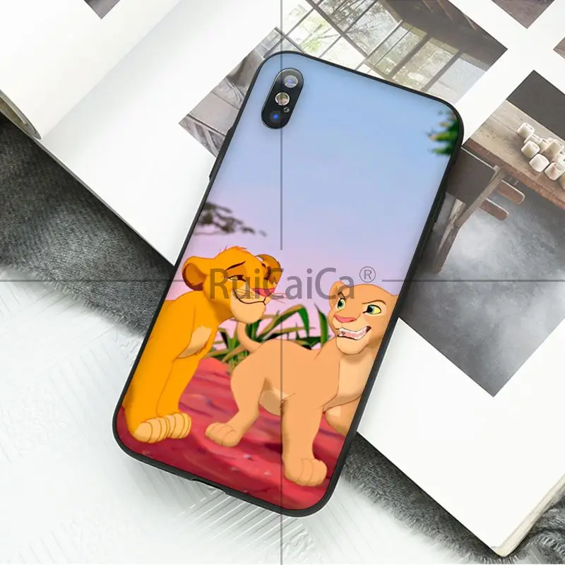 Чехол для телефона Ruicaica The Lion King черный мягкий чехол iPhone X XS MAX 6 6s 7 7plus 8 8Plus 5 5S SE XR |