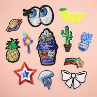 cool paillette sequins embroidered patch clothes stickers bag sew iron on applique diy apparel sewing clothing accessories bu27