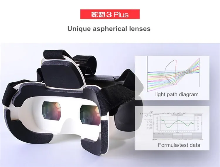 RITECH III Виртуальная реальность 3D видео очки RIEM 3 Plus VR шлем коробка для 3D фильмов Игры совместимы 4,7/5,0-" мобильный телефон