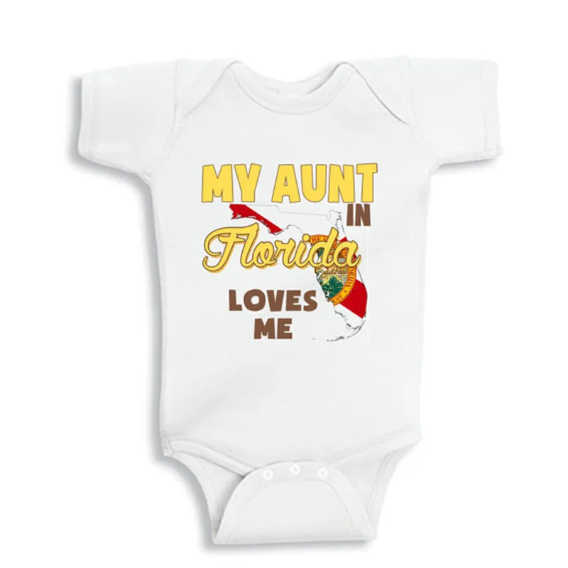 YSCULBUTOL I love my Parties, но тетя-лучшее детское боди или детское белое боди унисекс с короткими рукавами для малышей - Цвет: aunt love me