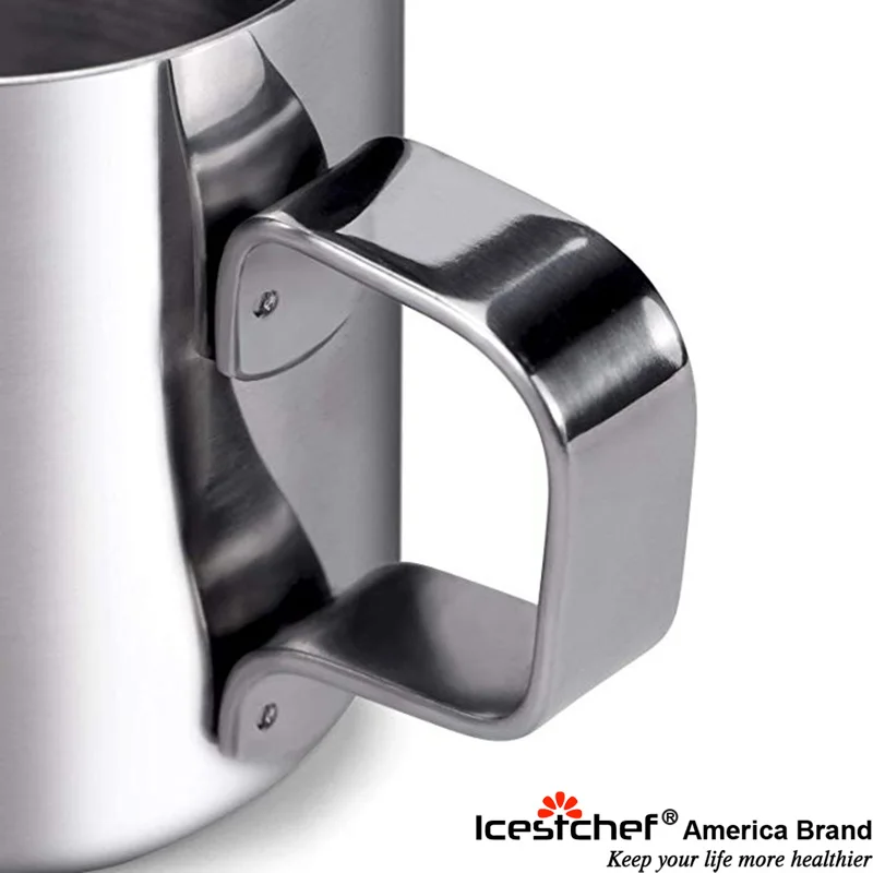 ICESTCHEF 150/350/600 мл кувшин для фритюрницы чашка из нержавеющей стали с цветком кружка