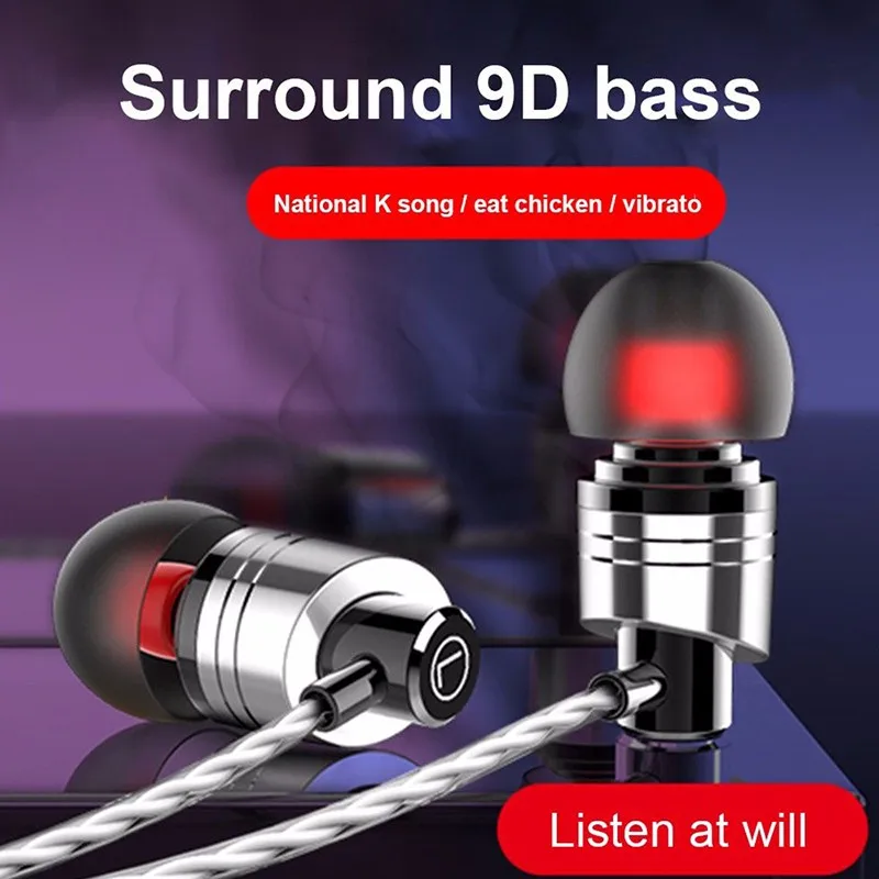MISR JM21 наушники в ухо красочные Hifi бас с микрофоном Микрофон для мобильного