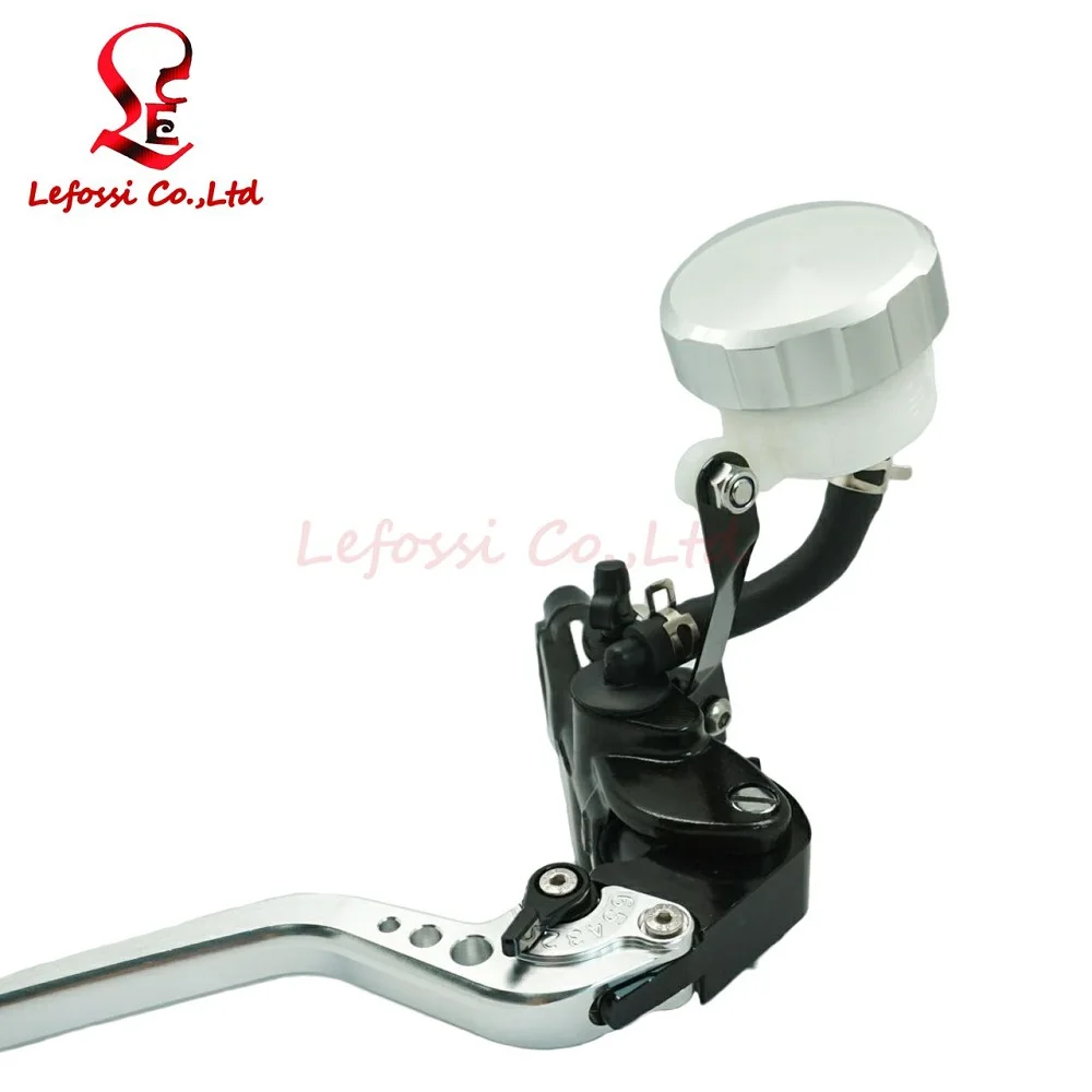 7/8&quot Universal Motorcycle Lever Brake Clutch Master Cylinder Kit Reservoir Silver Brand New For HONDA SUZUKI KAWASAKI YAMAHA |