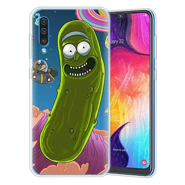 07 Рик и Морти рассольник силиконовые чехлы для samsung Galaxy A71 A51 A90 5G A10 A30 A40 A50 A70 A6 A7 A8+ A9 M30 M50 мягкий чехол из ТПУ - Цвет: 07