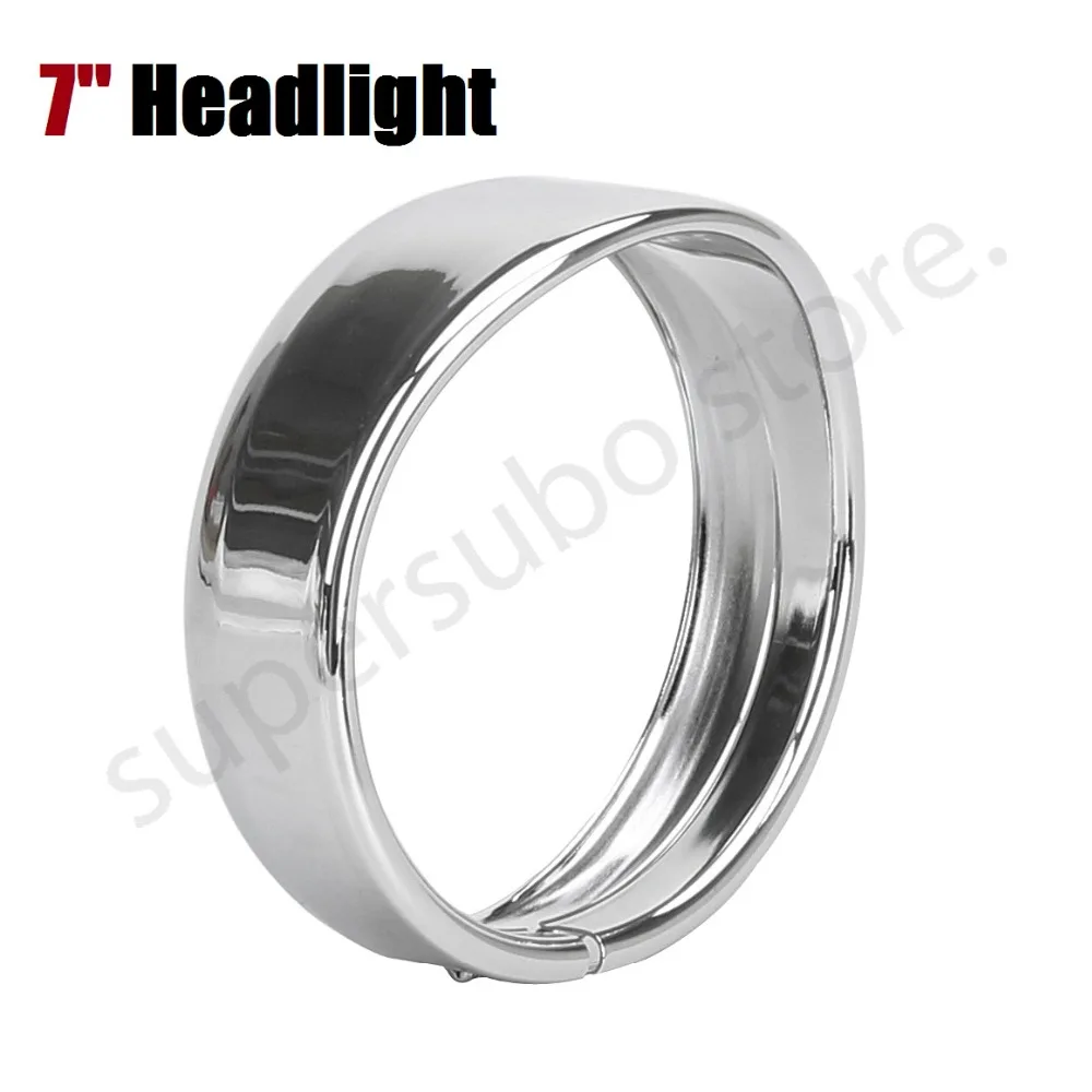 Черный 7 &quotфар отделка кольцо козырек для harley Touring 83 13 12 14 FLD крышка фары 94 FLHR 86 FLST