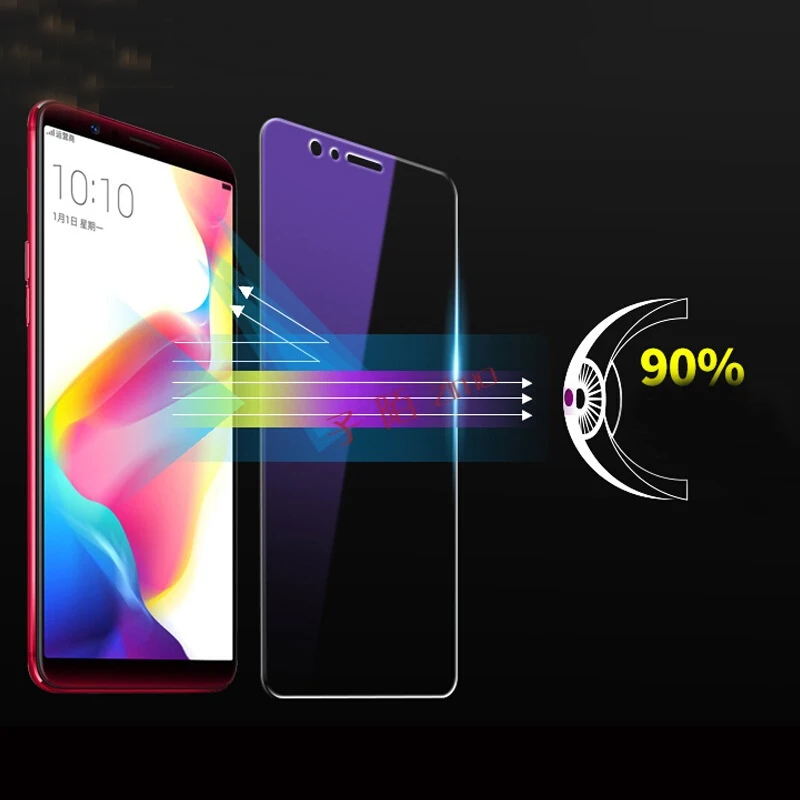 EXUNTON 2.5D 9H фиолетовое анти синее закаленное стекло для Xiaomi mi 8 8SE Lite Pro 8Lite 8Pro