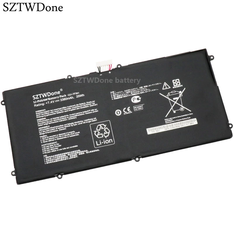 

SZTWDone C21-TF301 Tablet Battery for ASUS Transformer Pad TF700 TF700T 2ICP4/95/97 7.4V 3380MAH 25WH