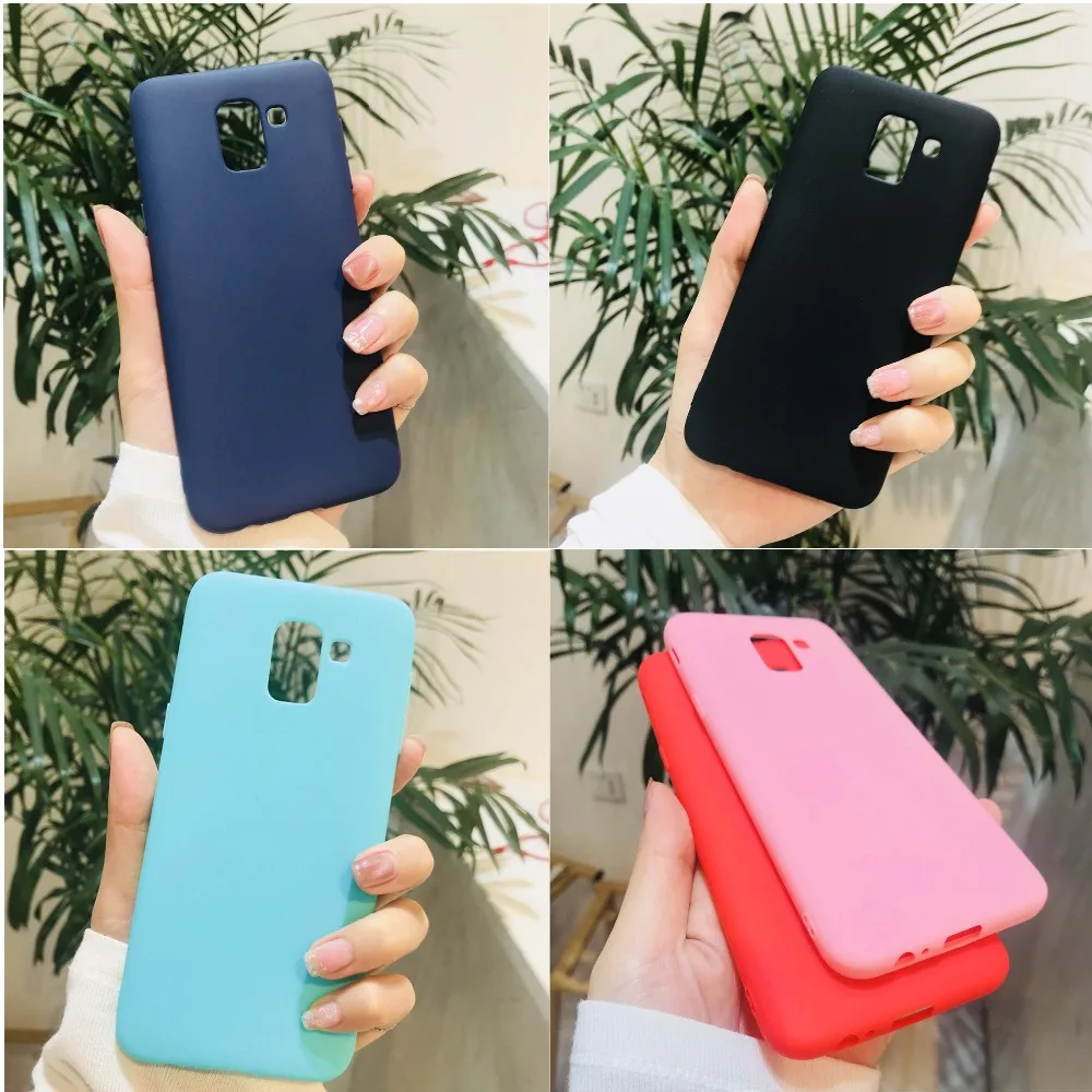 Яркий чехол для смартфона samsung Galaxy A8 SM-A530 + Plus A730F-DS силиконовый цветной матовый